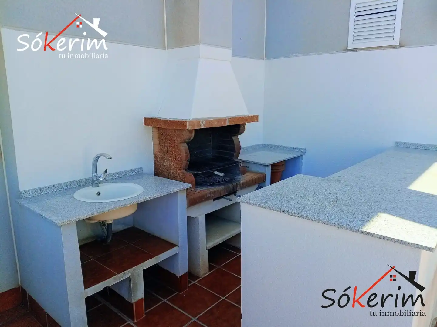 Cocina de Piso en venta en Villajoyosa / La Vila Joiosa con Aire acondicionado, Calefacción y Jardín privado