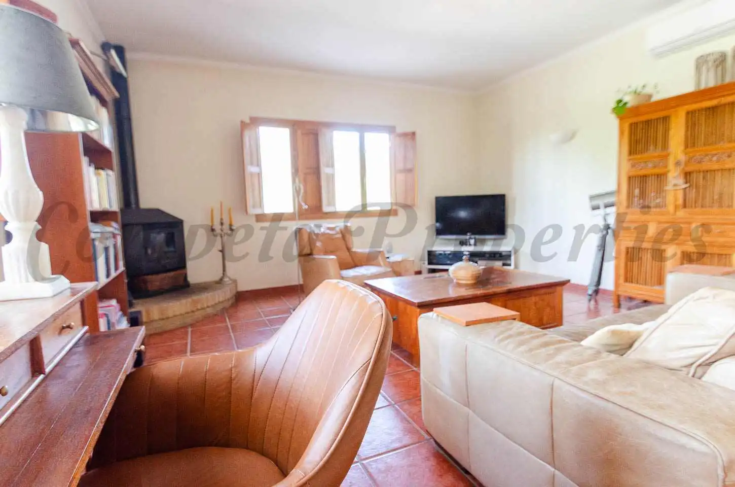 Sala de estar de Finca rústica en venta en Málaga con Aire acondicionado, Jardín privado y Terraza