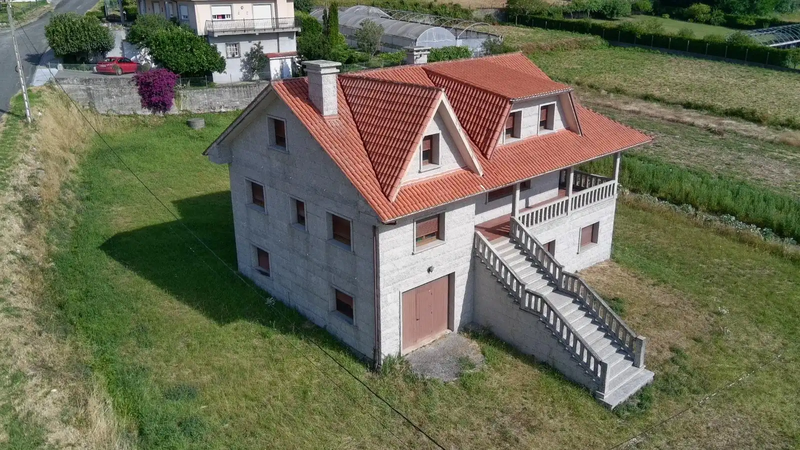 Vista exterior de Casa o xalet en venda en Dodro amb Calefacció, Jardí privat i Terrassa