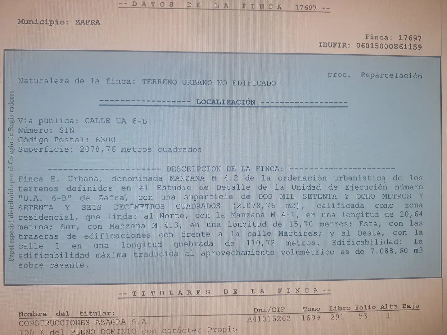 Grundstücke und Bauplätze zum Verkauf in Zafra, imagen 3