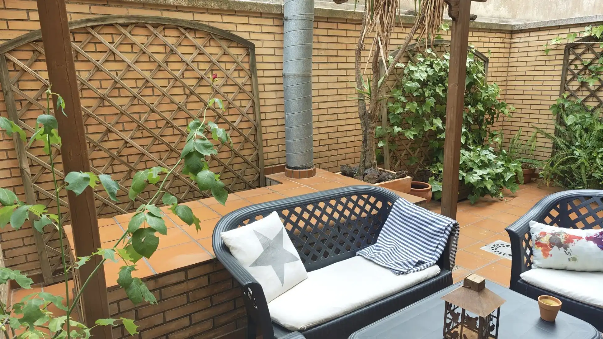 Terraza de Piso de alquiler en Puertollano con Aire acondicionado, Calefacción y Amueblado