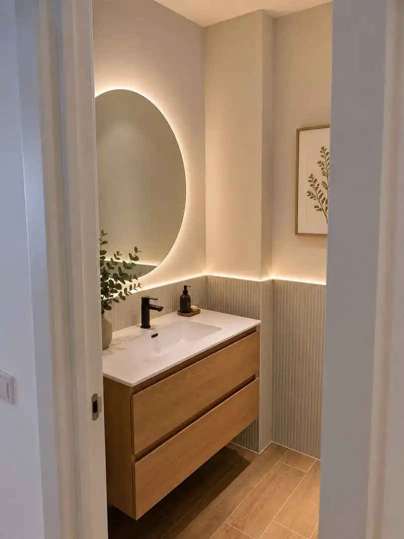 Bany de Apartament de lloguer en Las Palmas de Gran Canaria amb Aire condicionat i Moblat