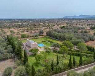 Jardí de Finca rústica de lloguer en Santa Margalida amb Aire condicionat, Terrassa i Piscina