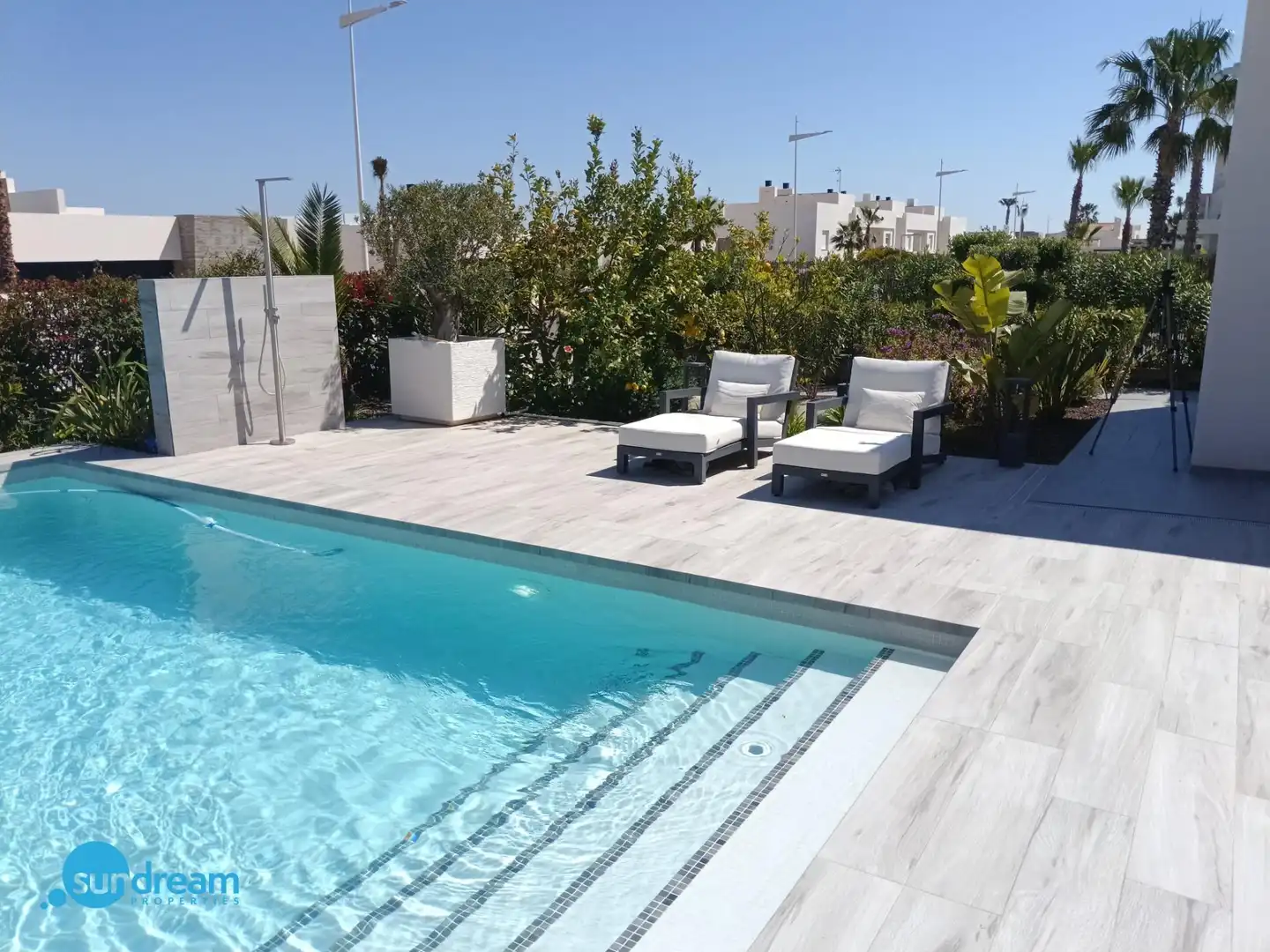 Piscina de Casa o chalet en venta en Algorfa con Aire acondicionado, Calefacción y Jardín privado