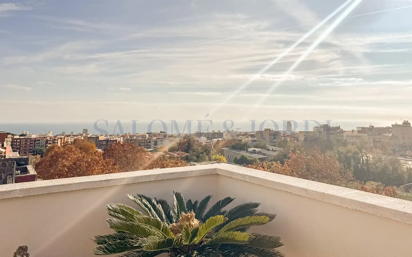 Terrasse von Dachboden zum Verkauf in Mataró mit Klimaanlage, Heizung und Parkett