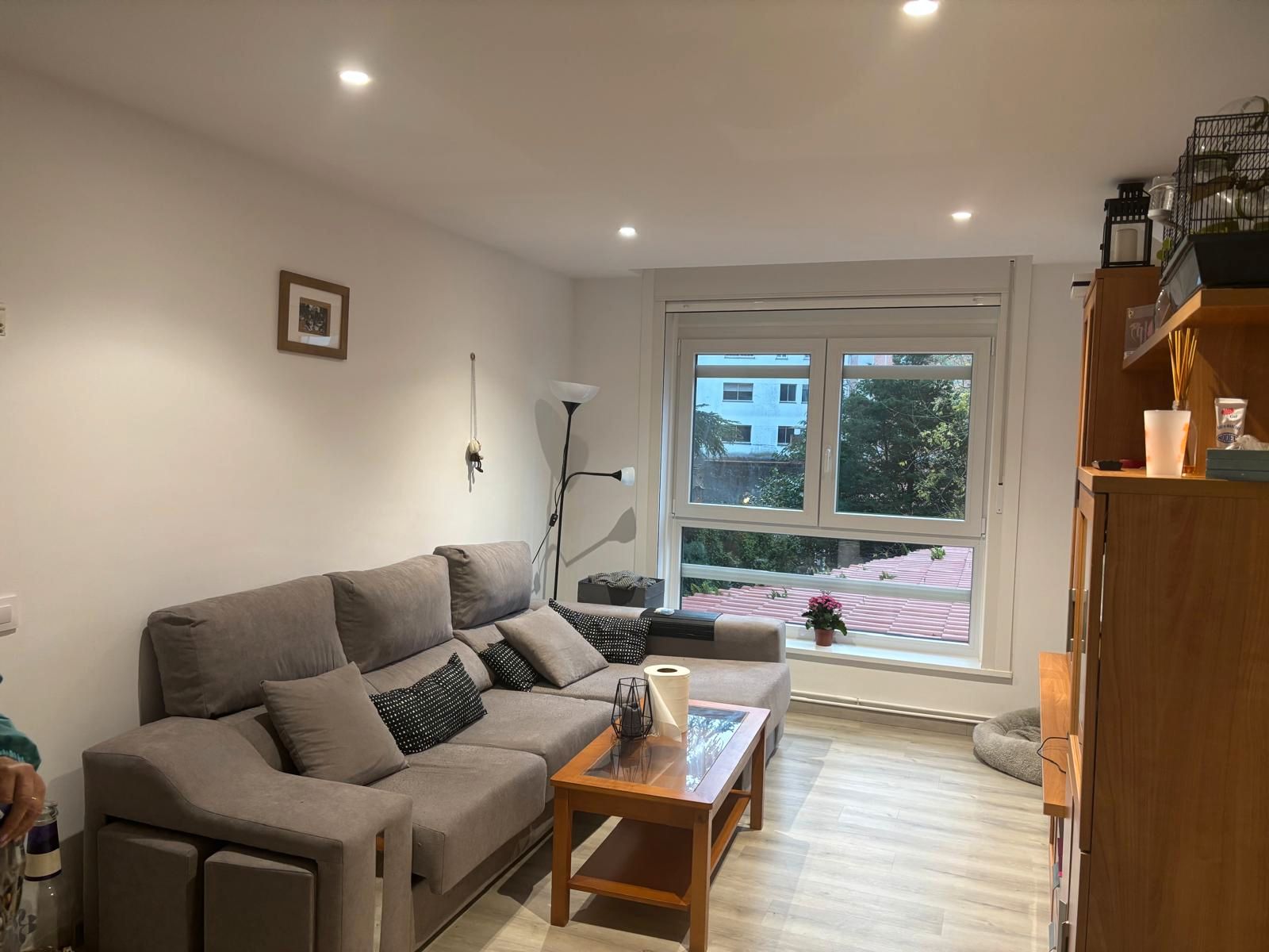 Living room of Apartment for sale in Carballo  with Heating, Furnished and Washing machine