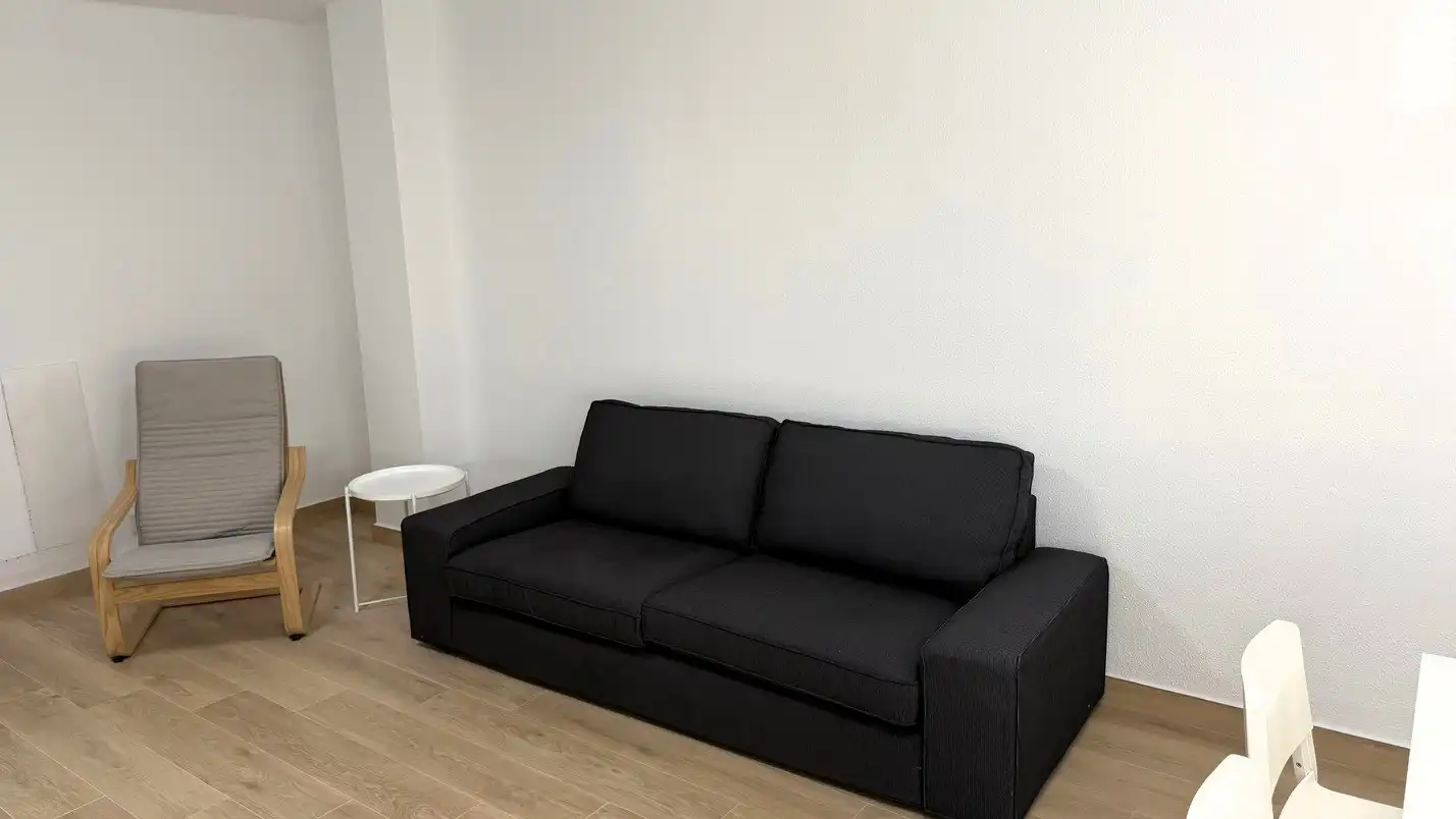 Living room of Flat for rent in Valencia  with Air Conditioner, Terrace and Furnished