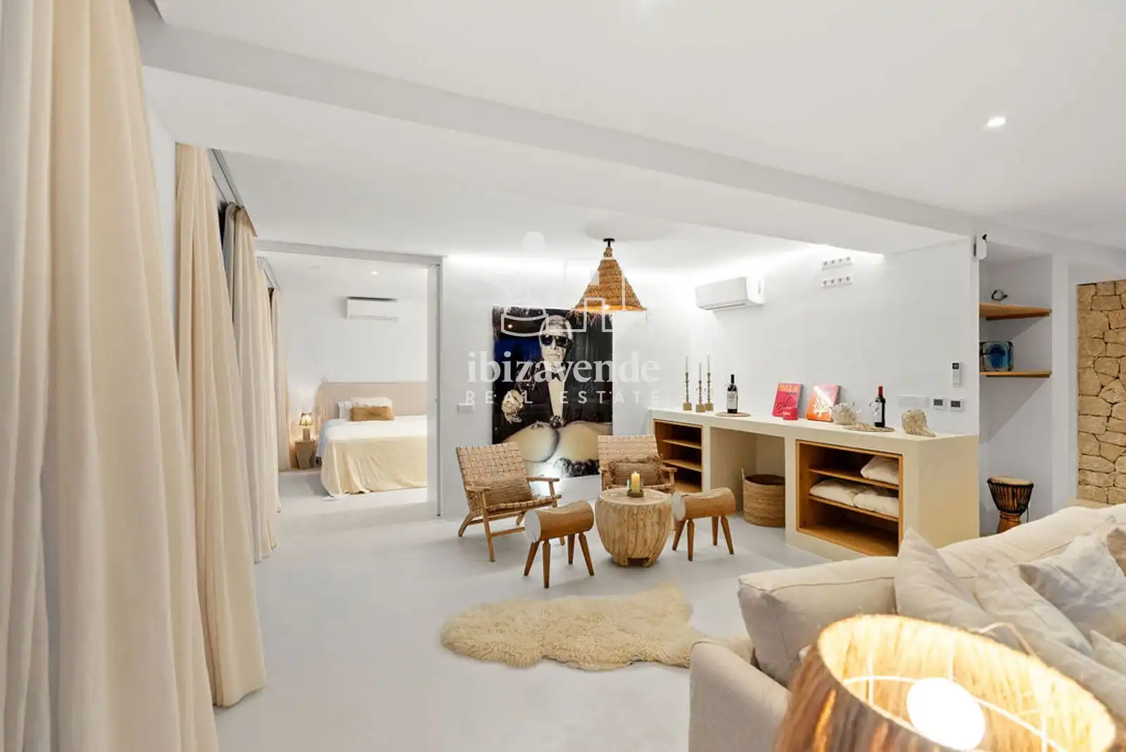 Sala d'estar de Casa o xalet en venda en Eivissa amb Aire condicionat, Calefacció i Terrassa
