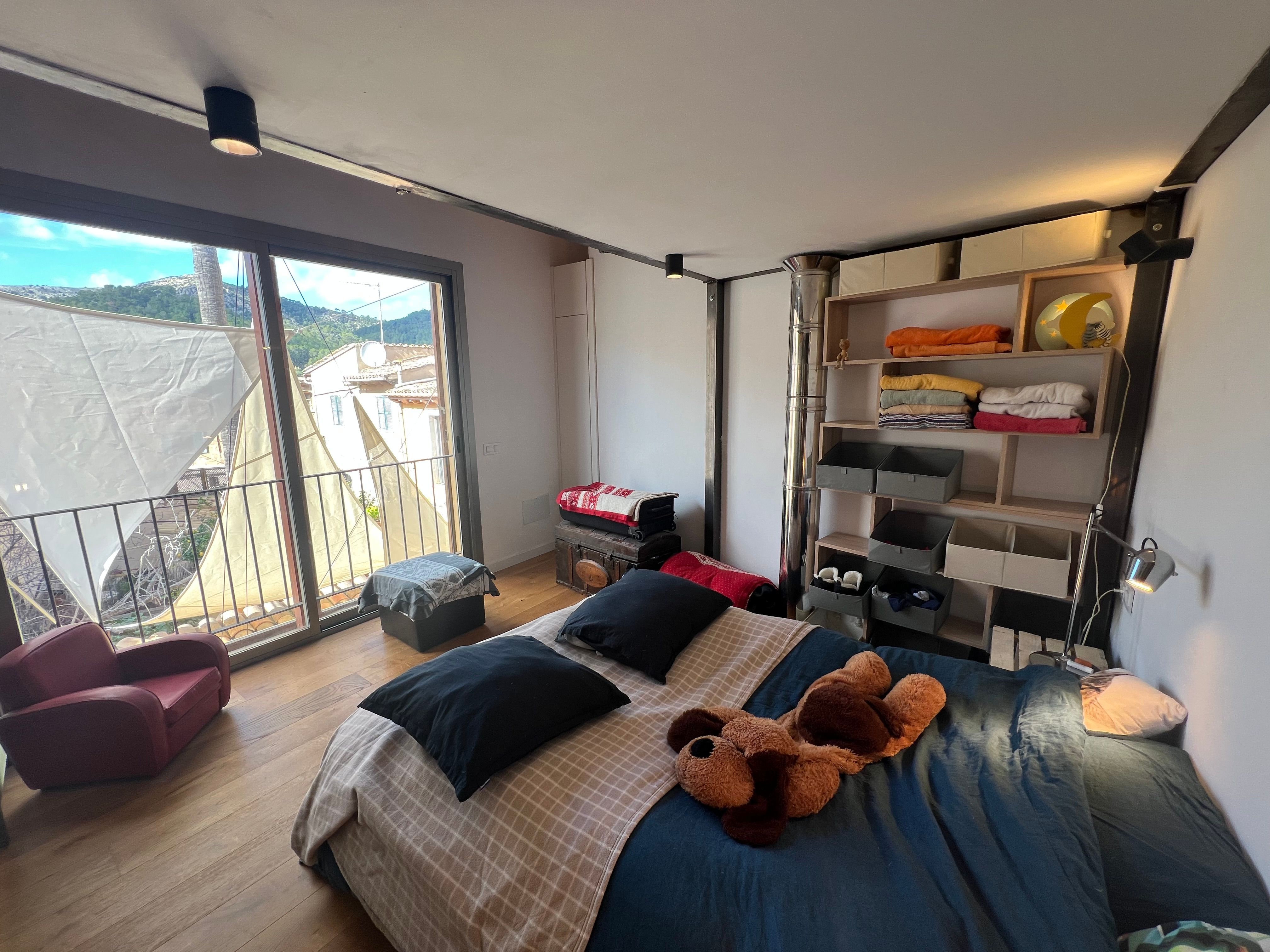 Bedroom of House or chalet to rent in Andratx  with Air Conditioner, Heating and Terrace