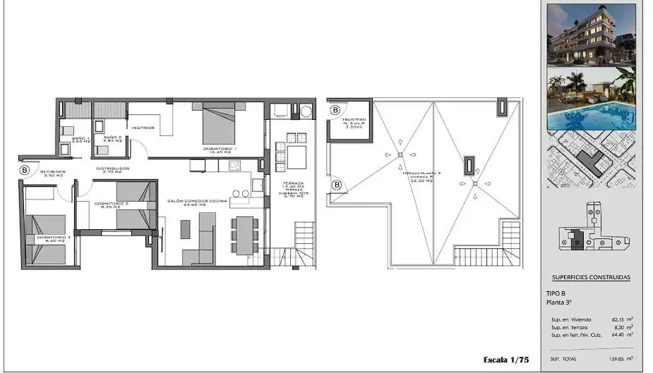 Apartament amb terrassa en venda a Santa Pola ciudad, imagen 6