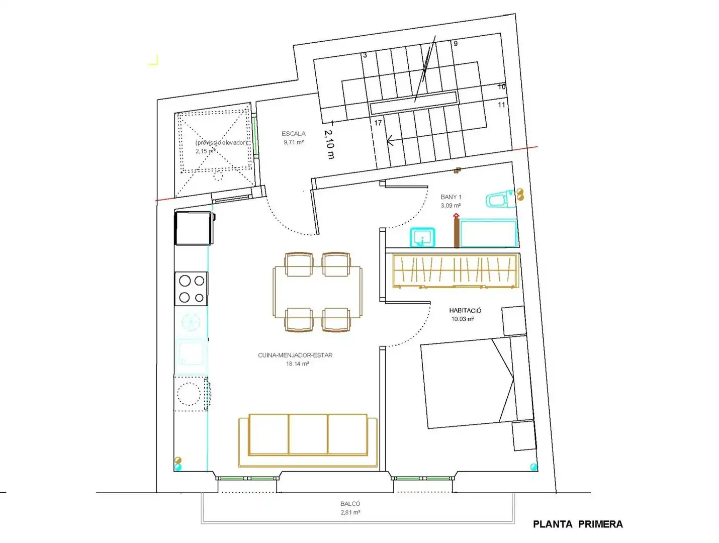Wohnung zur Miete in Vilafranca del Penedès mit Klimaanlage, Heizung und Möbliert