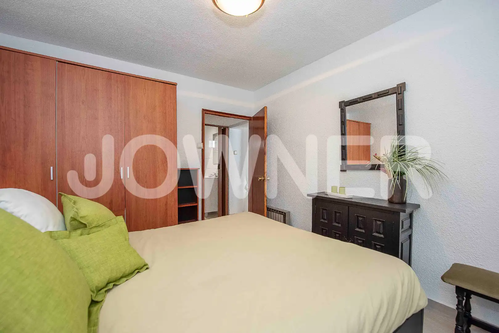 Schlafzimmer von Wohnung zur Miete in Madrid mit Heizung, Möbliert und Ofen