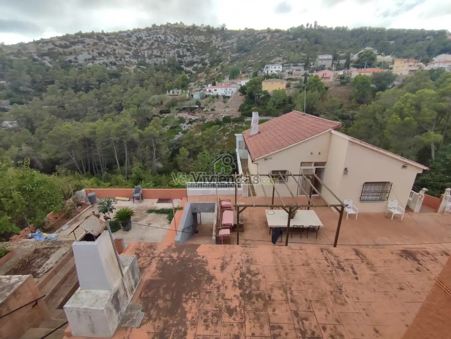 Terrassa de Casa o xalet en venda en Vallirana amb Aire condicionat, Calefacció i Jardí privat