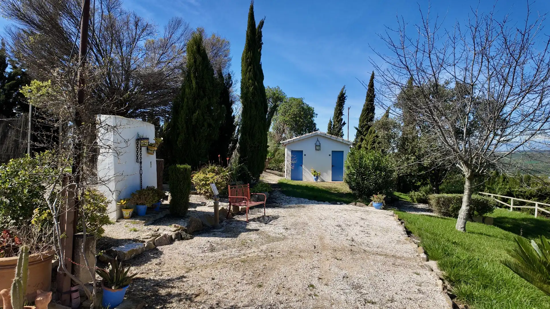Jardín de Finca rústica en venta en Santaella con Aire acondicionado, Jardín privado y Terraza