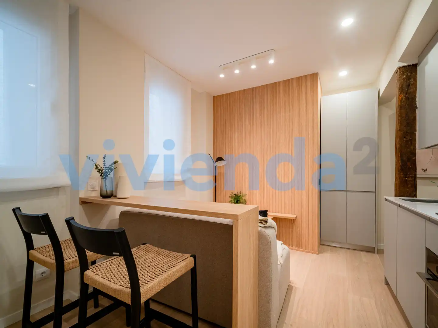 Schlafzimmer von Wohnung zur Miete in Madrid mit Klimaanlage, Heizung und Balkon