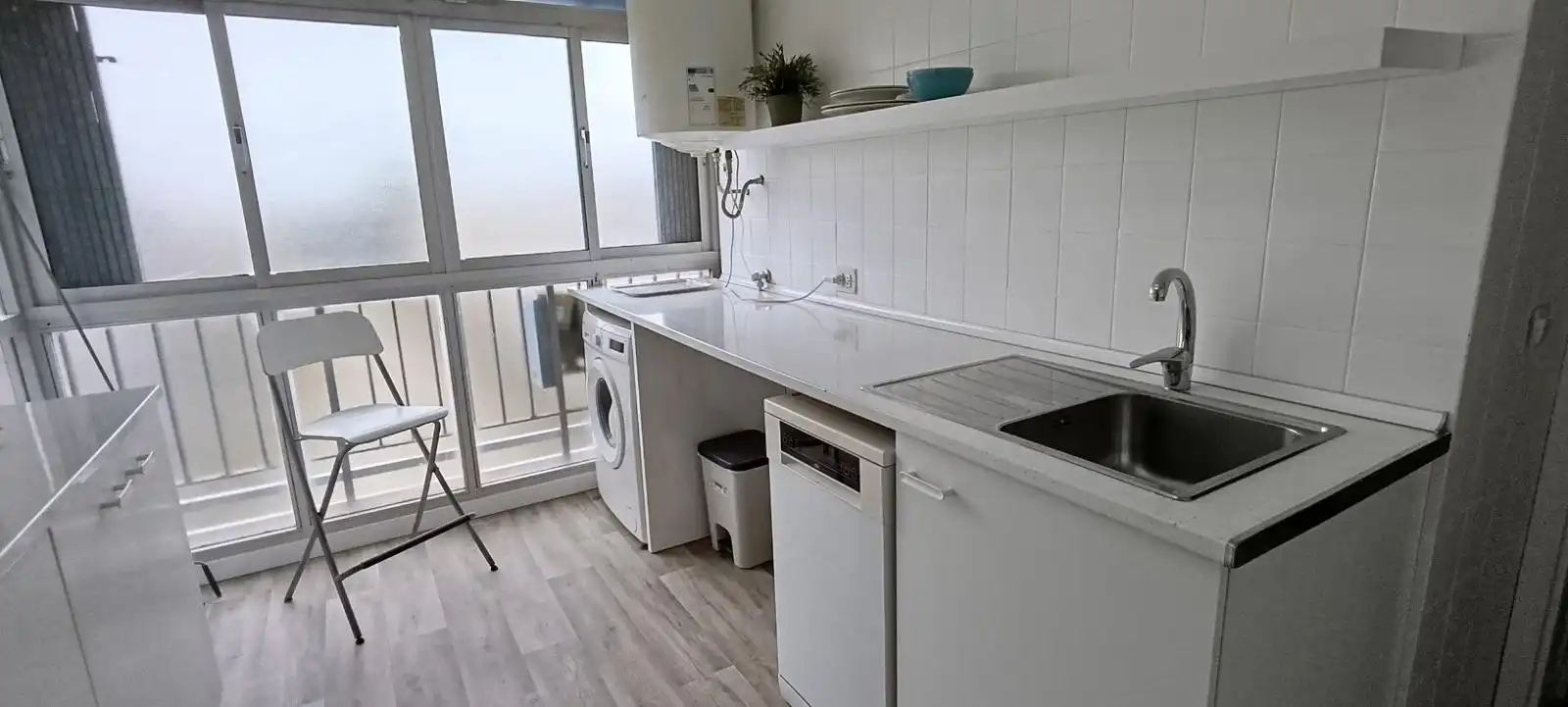 Kitchen of Flat for sale in Jerez de la Frontera  with Parquet flooring, Furnished and Balcony