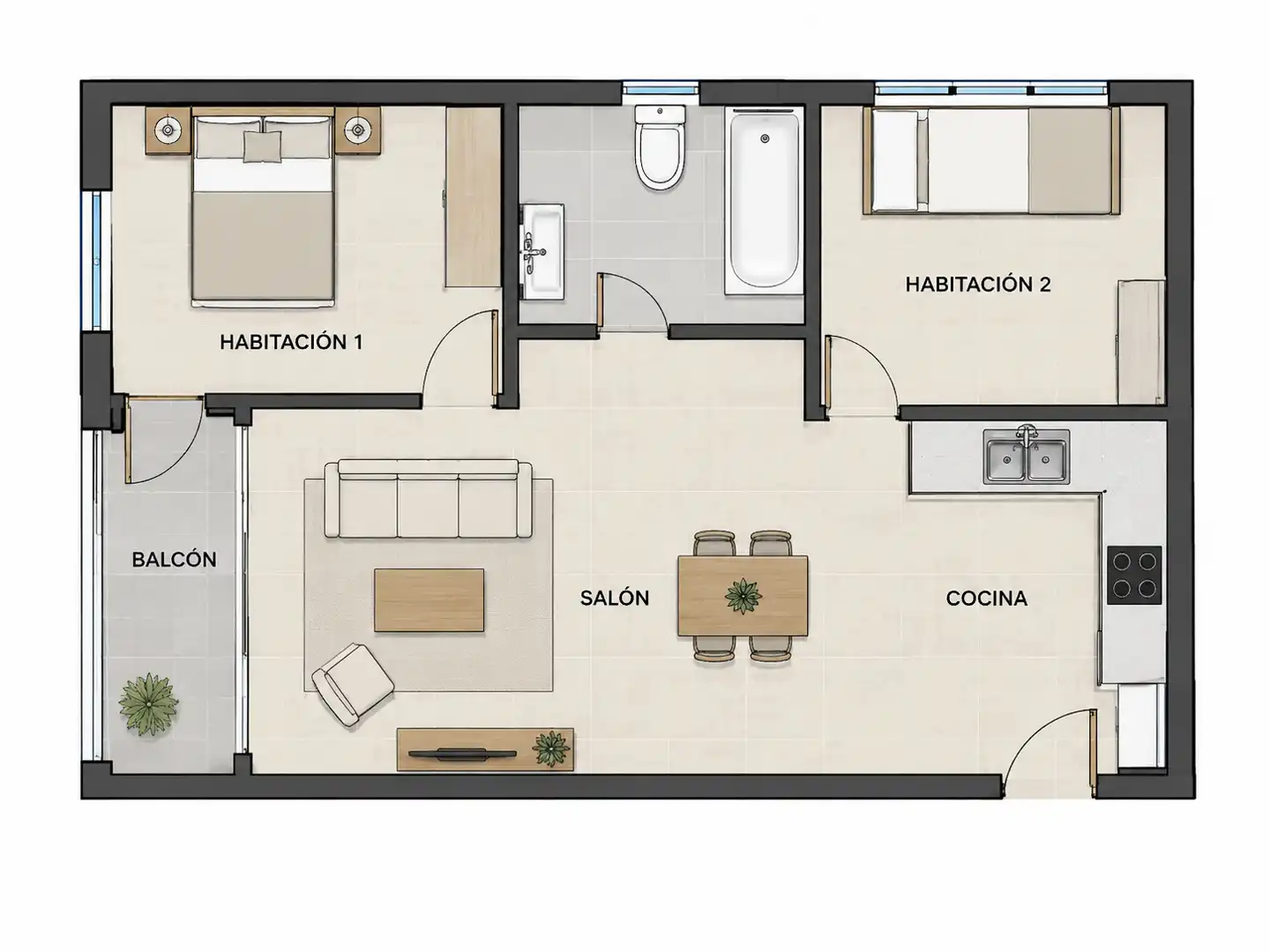 Apartament amb piscina en venda a vila de Blanes, imagen 21