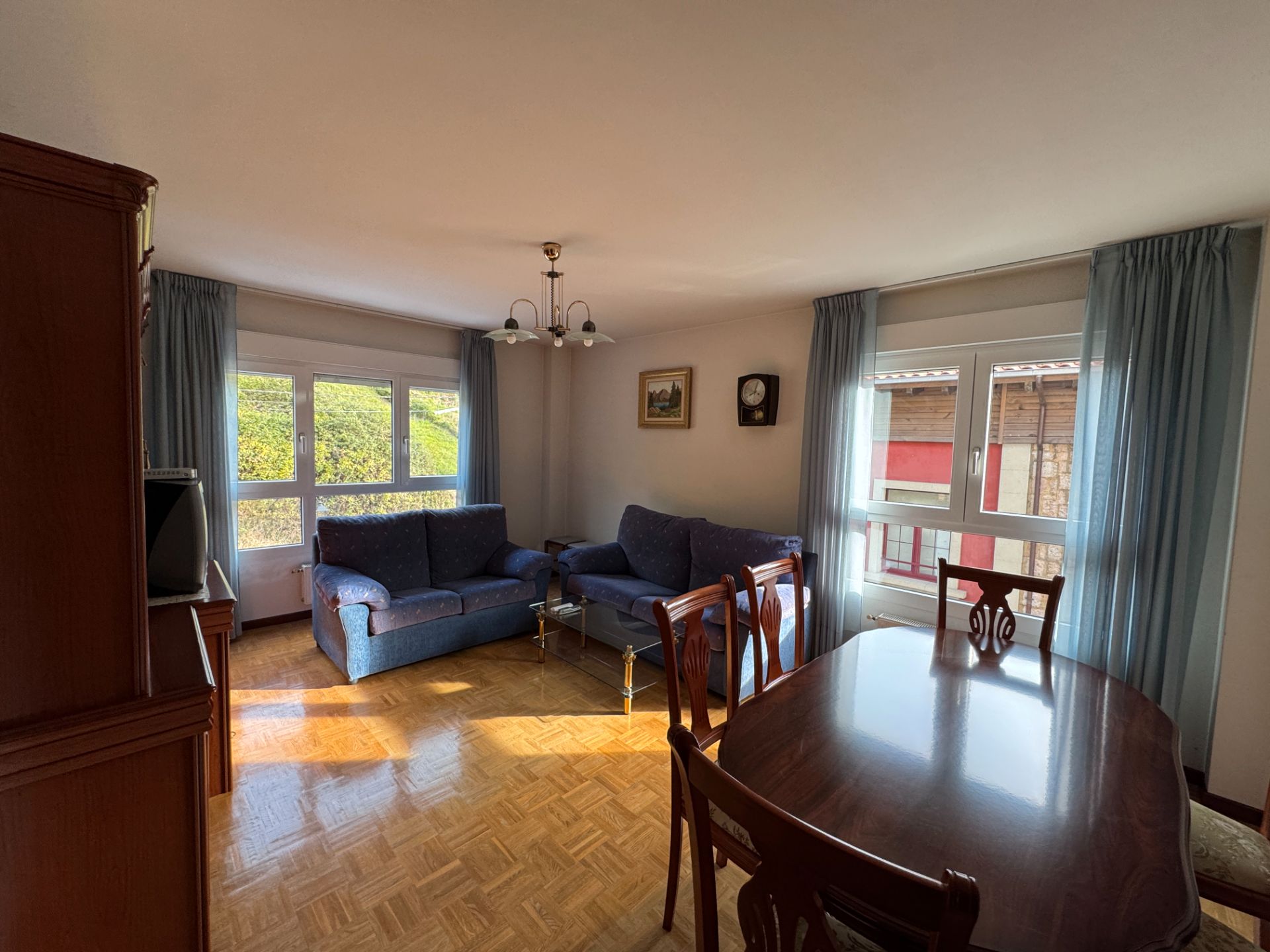 Wohnzimmer von Wohnung zum verkauf in Morcín mit Heizung, Parkett und Möbliert