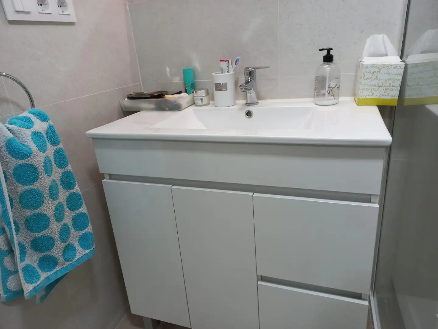 Baño de Piso de alquiler en Valencia con Aire acondicionado, Calefacción y Parquet