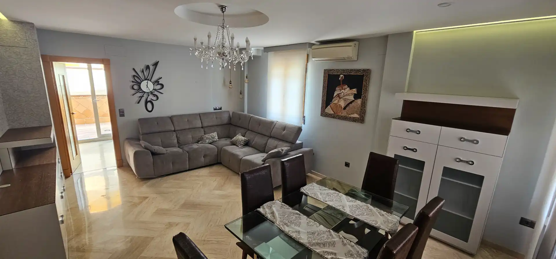 Sala de estar de Casa o chalet de alquiler en Maracena con Aire acondicionado, Terraza y Amueblado