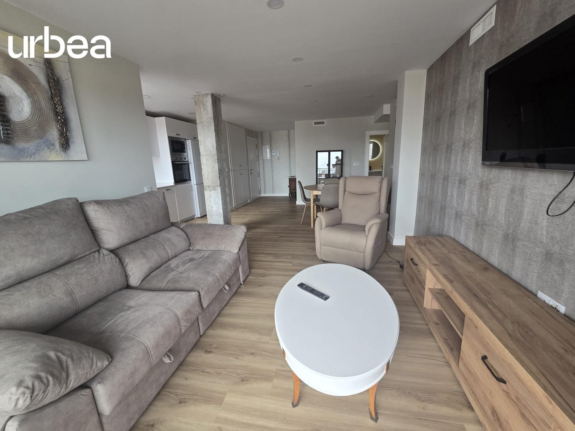 Sala d'estar de Pis de lloguer en Málaga Capital amb Aire condicionat, Calefacció i Terrassa