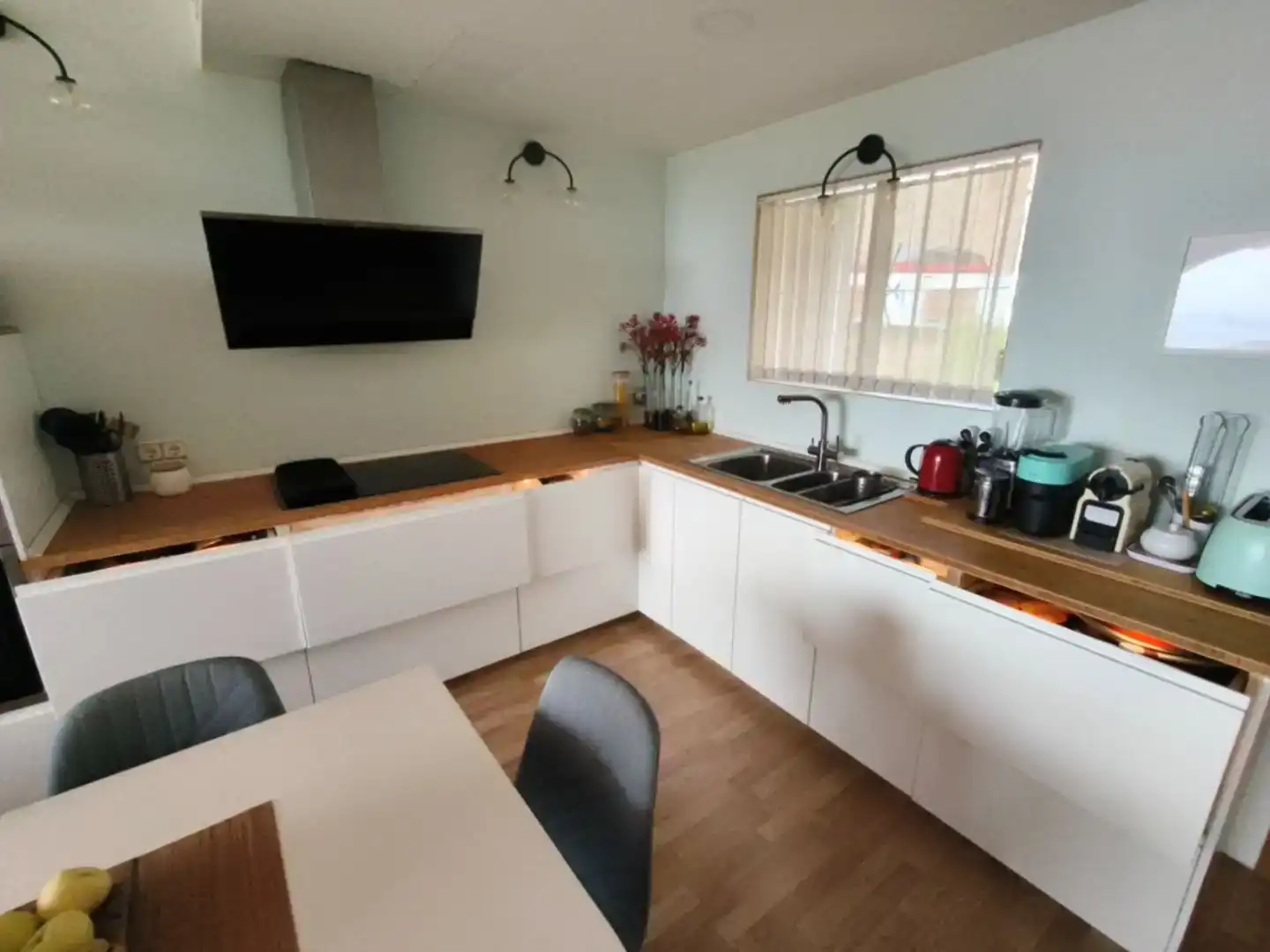 Küche von Wohnung zum Verkauf in Málaga Capital mit Klimaanlage, Schwimmbad und Balkon