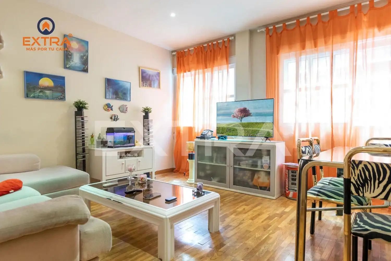 Sala de estar de Dúplex en venta en  Madrid Capital con Aire acondicionado y Calefacción