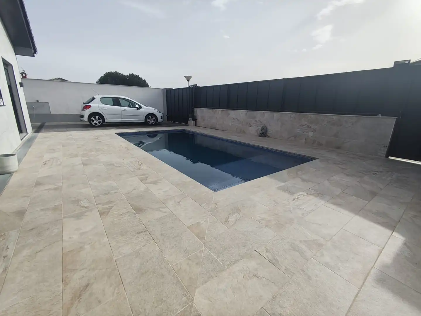 Swimming pool of Houses for sale in Las Ventas de Retamosa  with Air Conditioner, Heating and Storage room