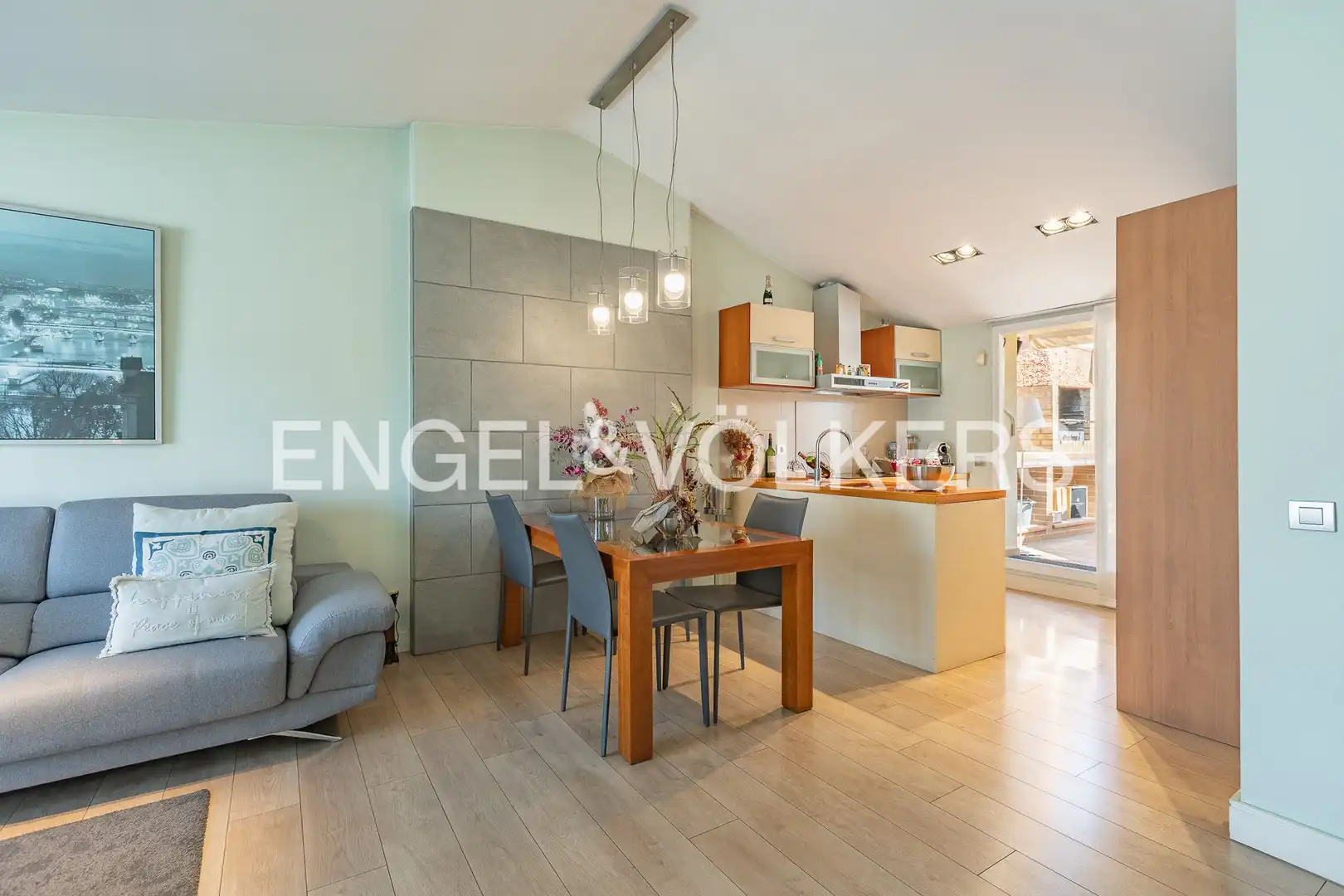 Kitchen of Attic for sale in Sabadell  with Air Conditioner, Heating and Parquet flooring