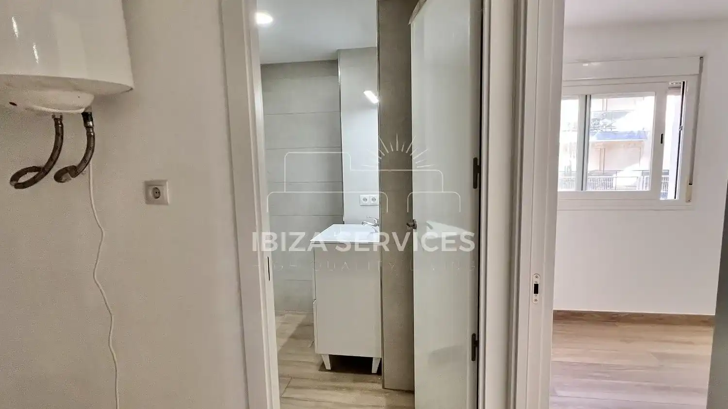 Bedroom of Flat for sale in Eivissa  with Air Conditioner, Private garden and Swimming Pool