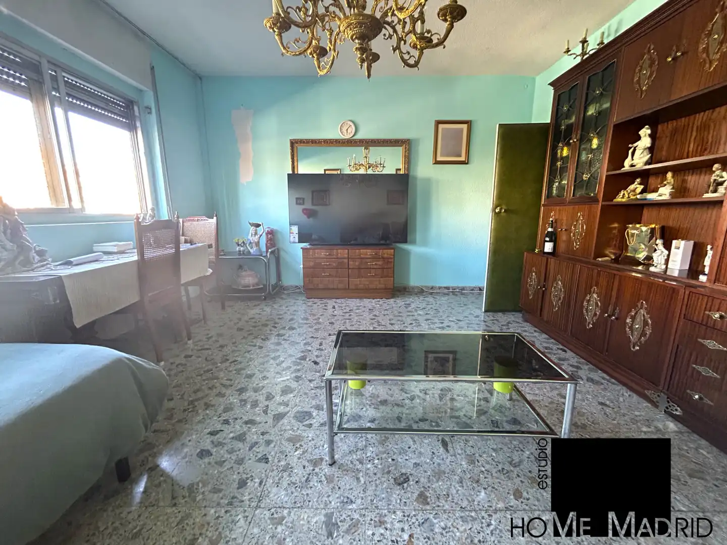 Living room of Flat for sale in  Madrid Capital  with Heating