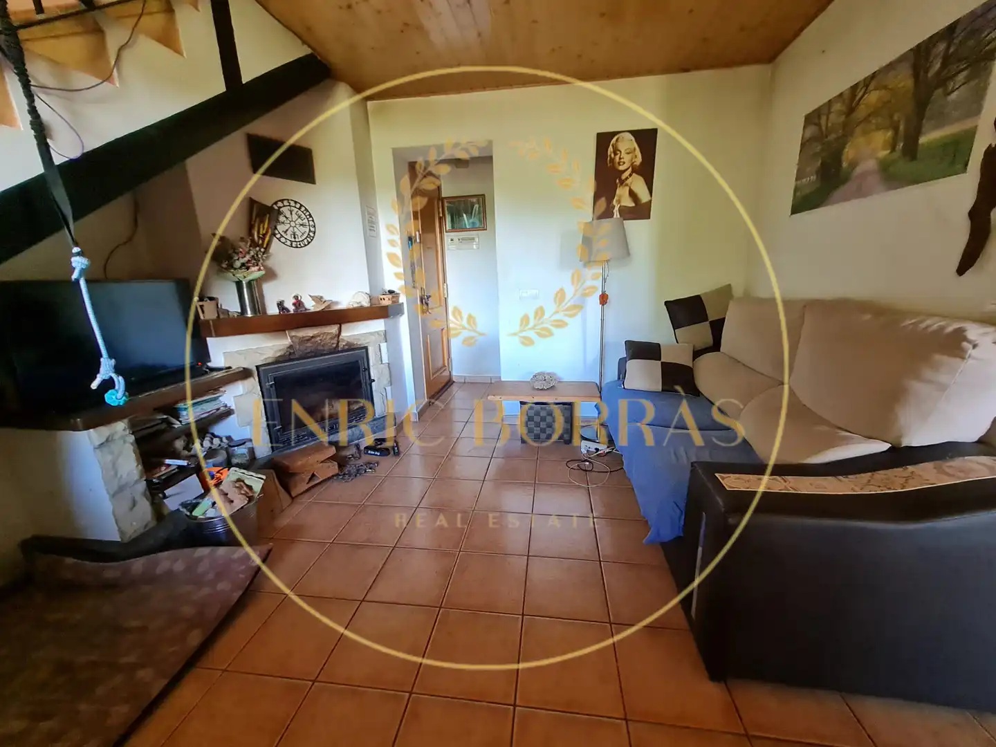 Sala de estar de Dúplex en venta en Berga con Calefacción, Terraza y Trastero