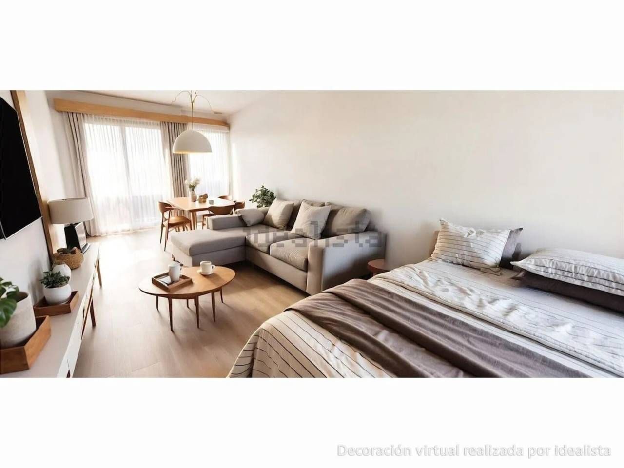 Sala d'estar de Apartament en venda en Noja amb Calefacció, Terrassa i Moblat