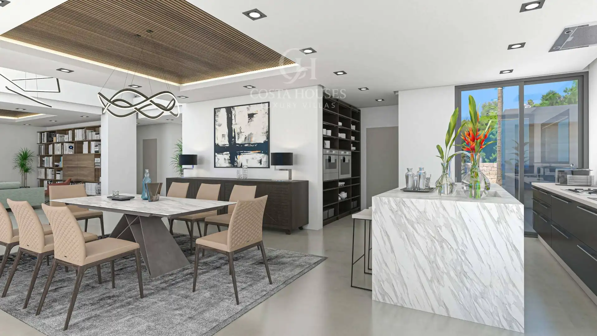Comedor de Casa o chalet en venta en Jávea / Xàbia con Aire acondicionado, Jardín privado y Terraza