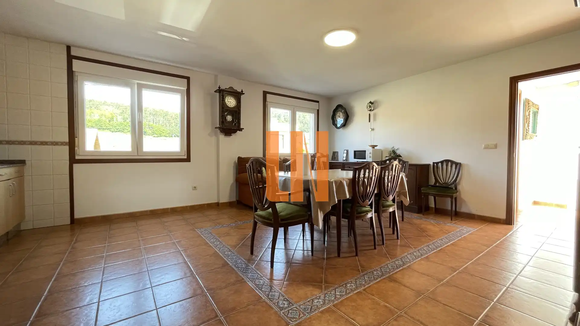 Dining room of Detached homes for sale in Arteixo  with Private garden, Parquet flooring and Terrace