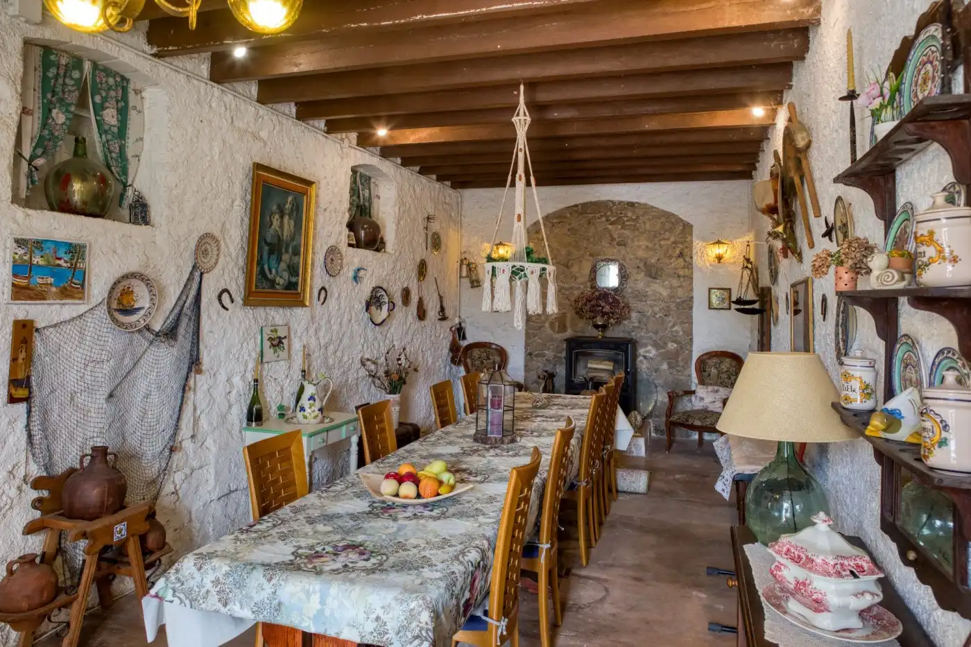 Esszimmer von Country house zum Verkauf in Sant Pere Pescador mit Privatgarten
