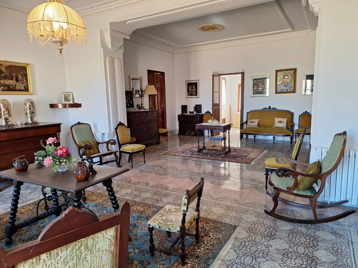 Sala d'estar de Casa adosada en venda en Algaida amb Jardí privat i Traster