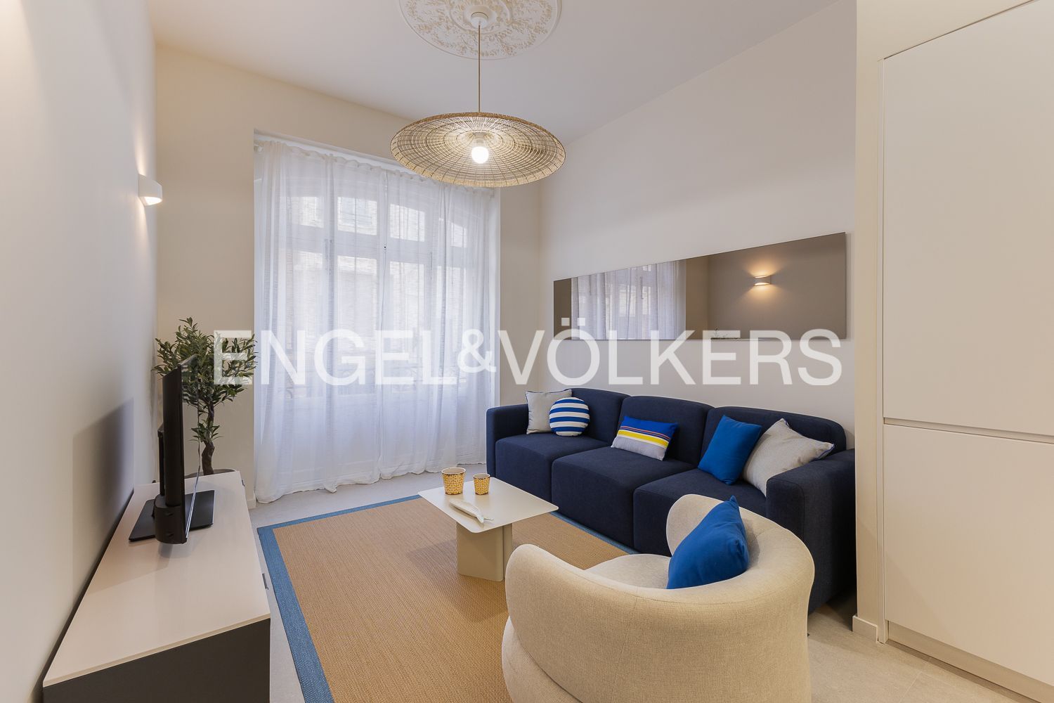 Sala d'estar de Pis de lloguer en  Valencia Capital amb Aire condicionat, Calefacció i Parquet