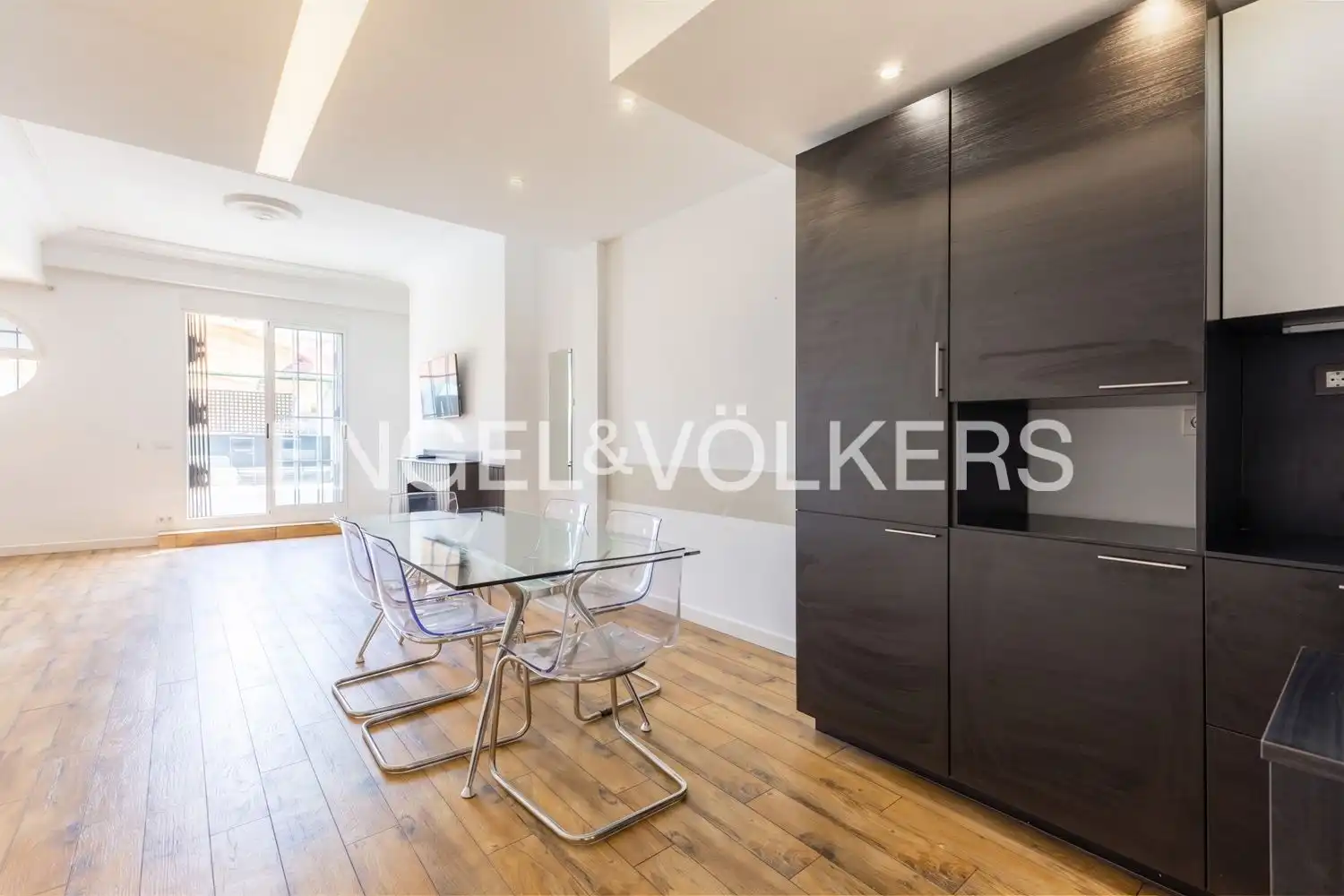Dining room of Flat for rent in Valencia  with Air Conditioner, Heating and Terrace