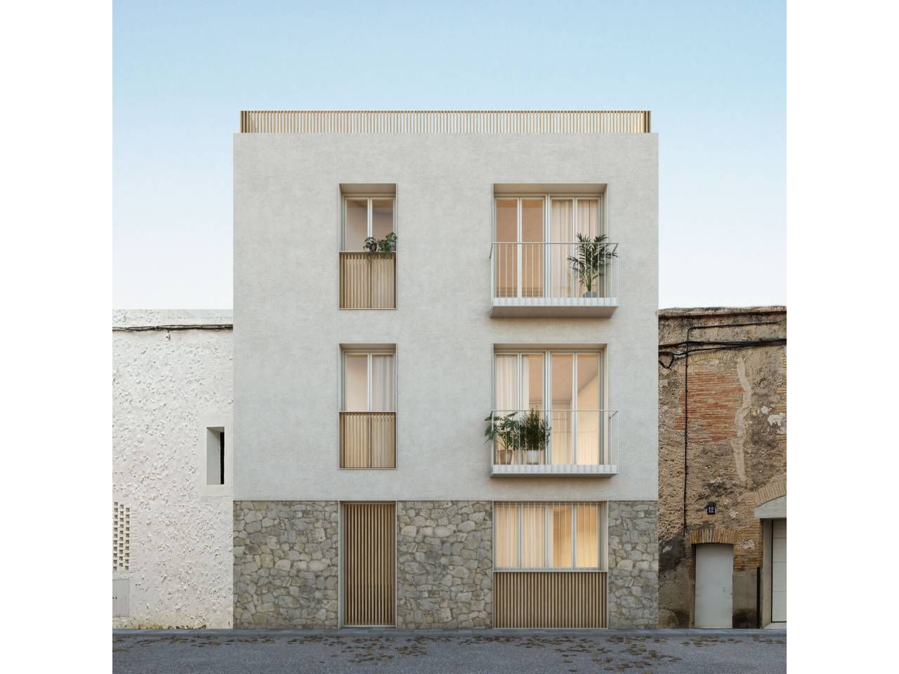 Vista exterior de Àtic en venda en L'Escala amb Aire condicionat, Terrassa i Balcó