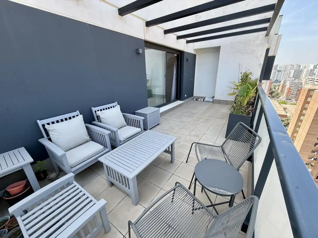 Terrace of Duplexes for rent in Valencia  with Air Conditioner, Heating and Terrace
