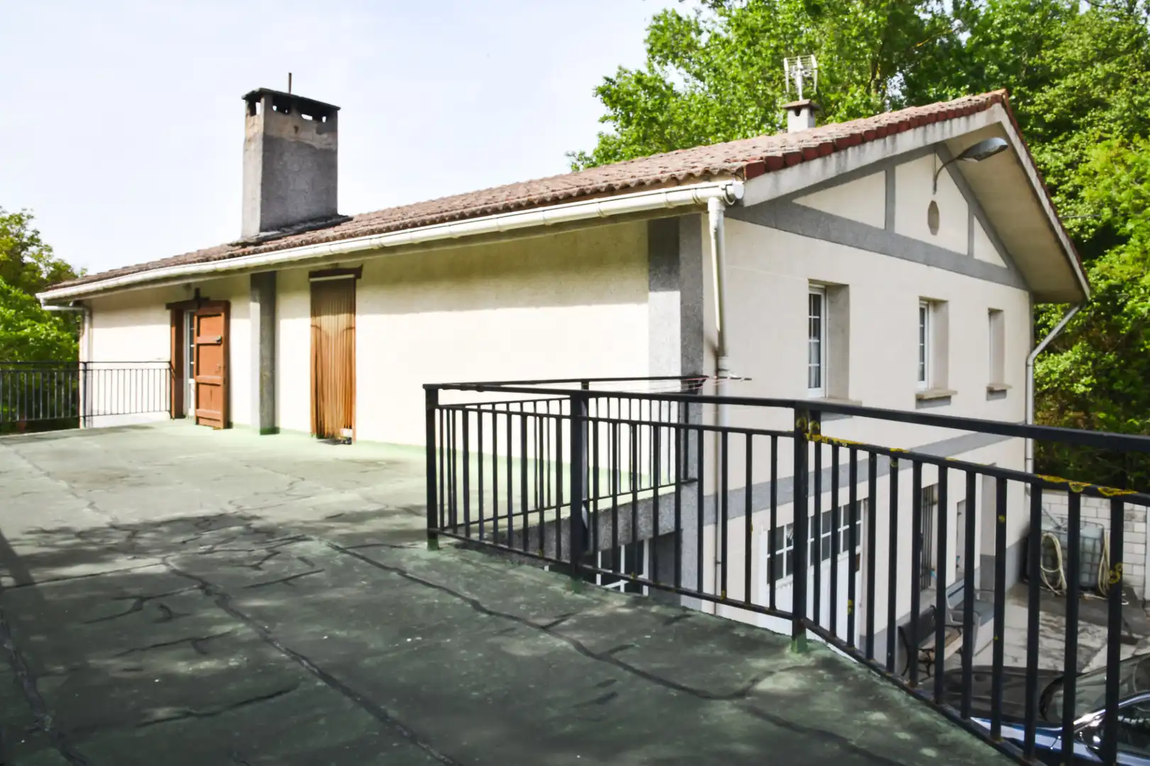Vista exterior de Casa o chalet en venta en Asparrena con Calefacción, Jardín privado y Terraza