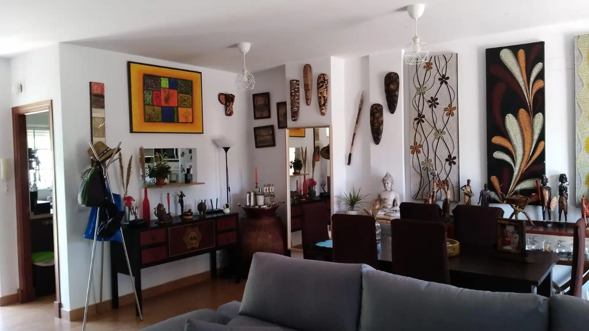 Sala de estar de Casa adosada en venta en Chiclana de la Frontera con Aire acondicionado, Jardín privado y Terraza