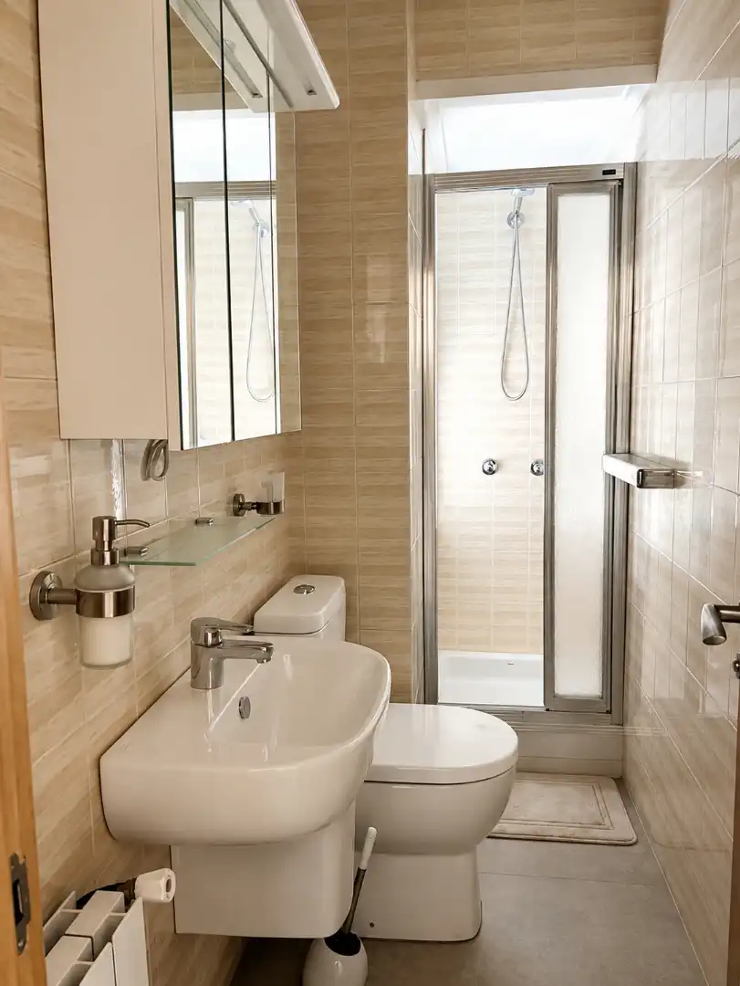 Bathroom of Flat for rent in Santander  with Heating, Terrace and Furnished