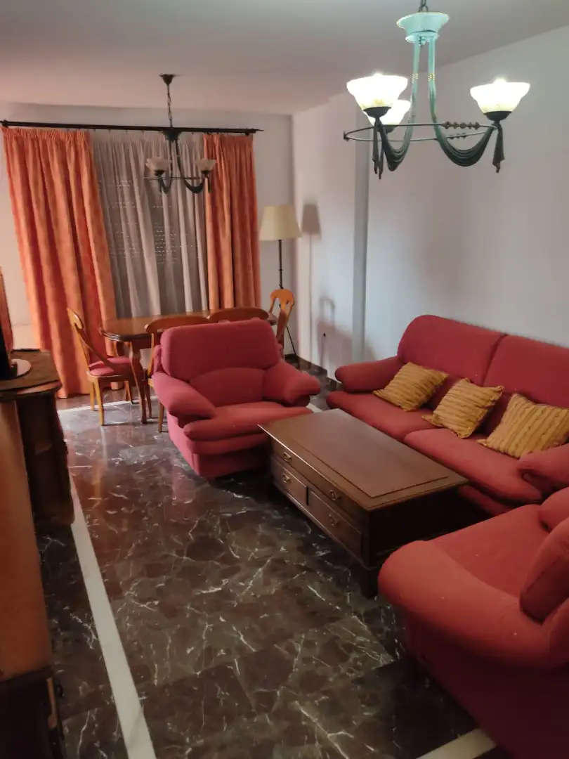 Living room of Apartments for rent in Almendralejo  with Air Conditioner, Terrace and Furnished