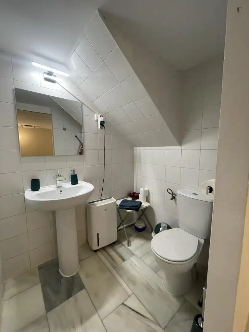 Baño de Apartamento de alquiler en Madrid con Aire acondicionado, Calefacción y Amueblado