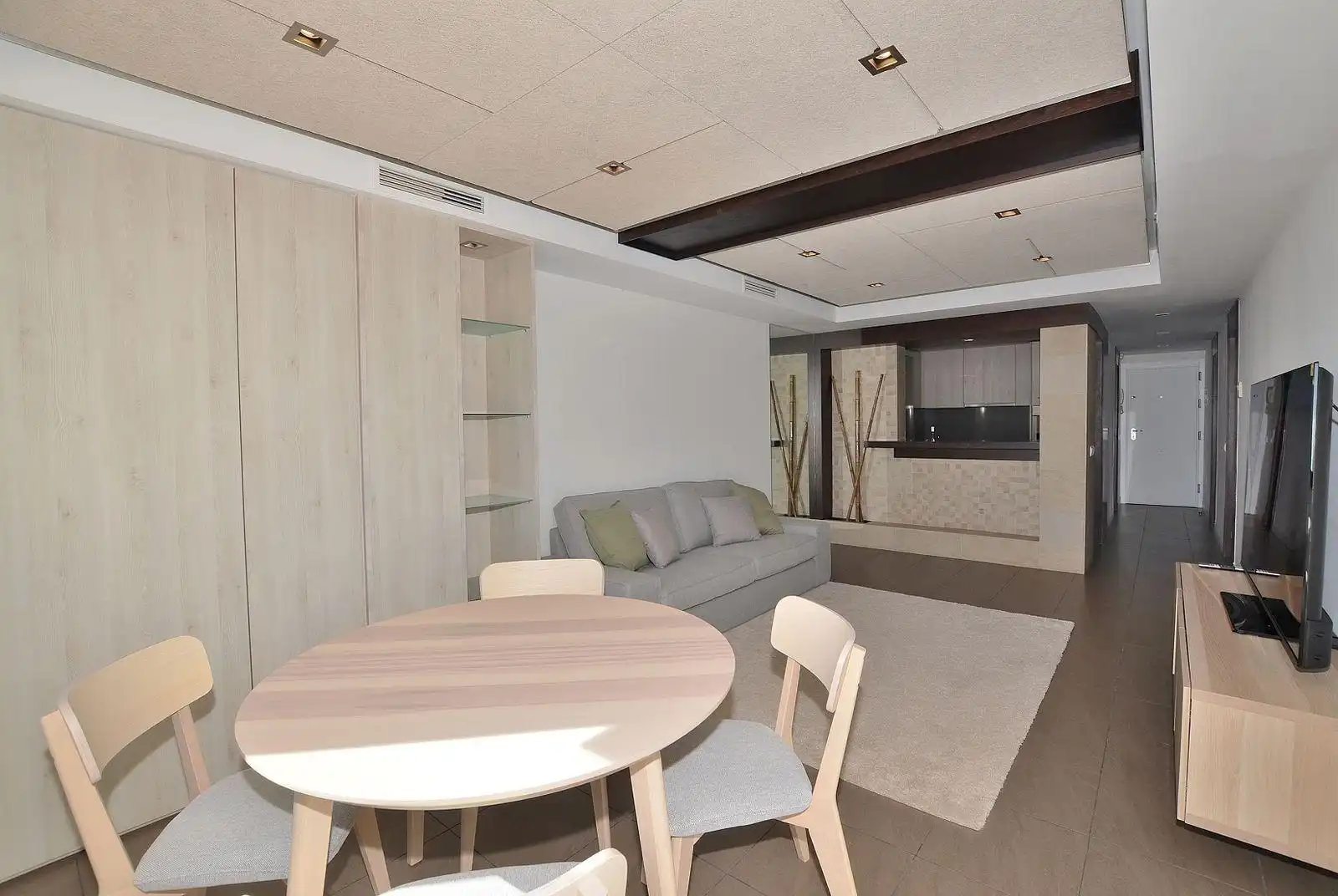 Sala d'estar de Apartament en venda en Mijas amb Aire condicionat, Terrassa i Piscina comunitària