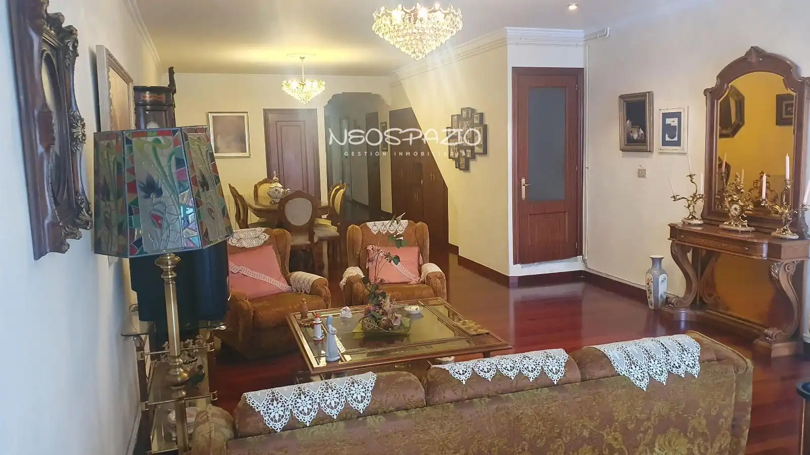 Sala de estar de Casa o chalet en venta en Monterroso con Calefacción, Parquet y Terraza