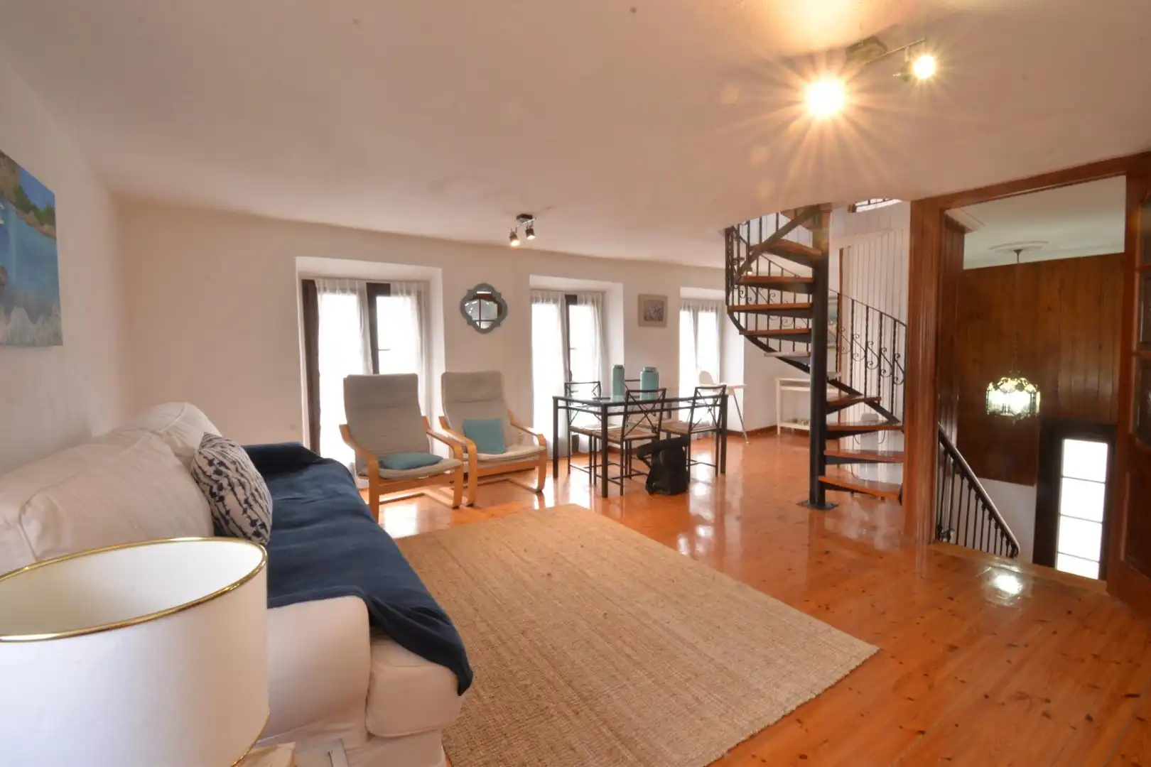 Sala de estar de Casa o chalet en venta en Soto del Barco con Calefacción, Terraza y Balcón