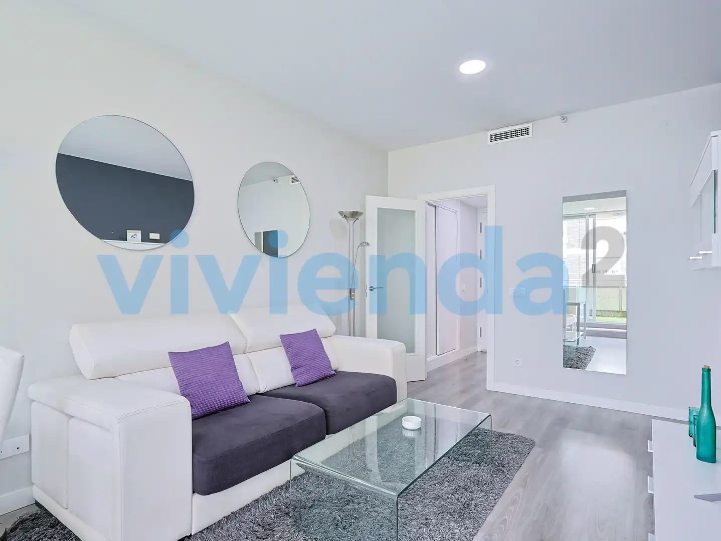 Wohnzimmer von Wohnung zur Miete in Madrid mit Klimaanlage, Heizung und Terrasse